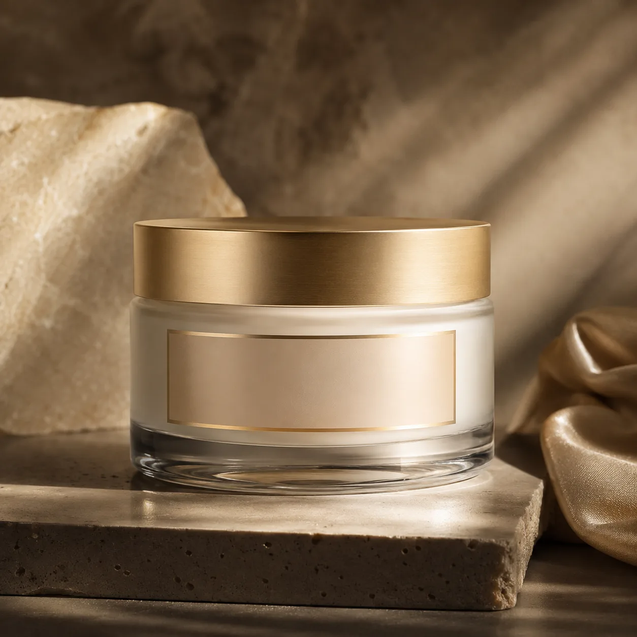 Detail view of Glass Body Butter Jar showing lid matched to selected jar model