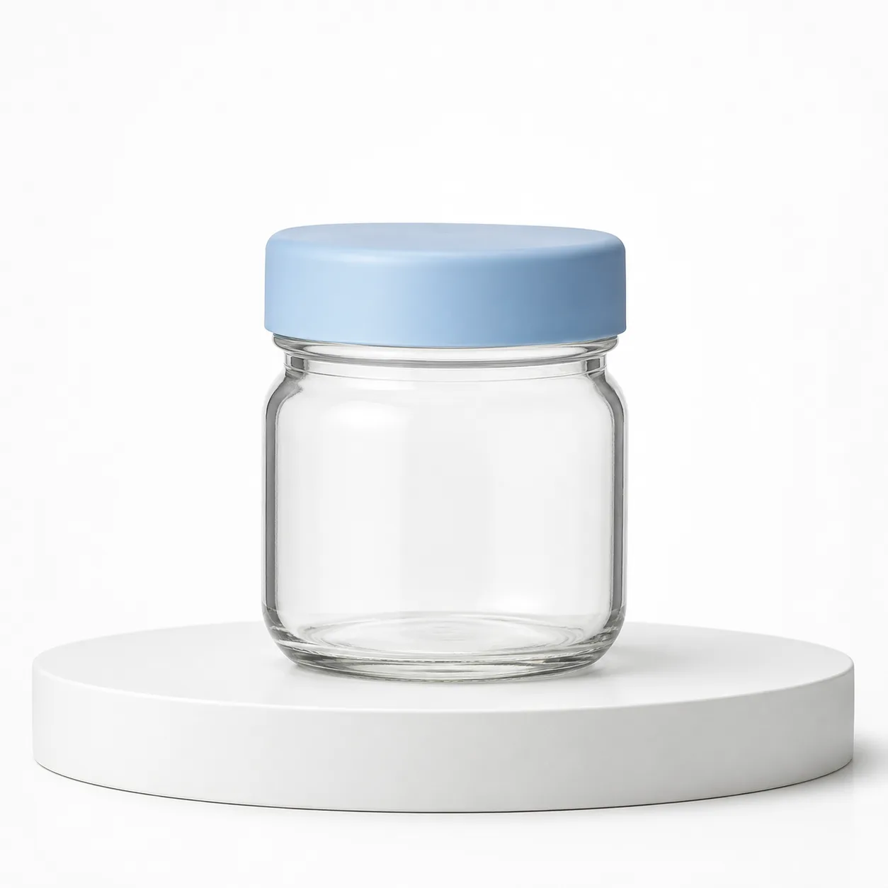 Baby Food Jar front view with visible baby food jar body