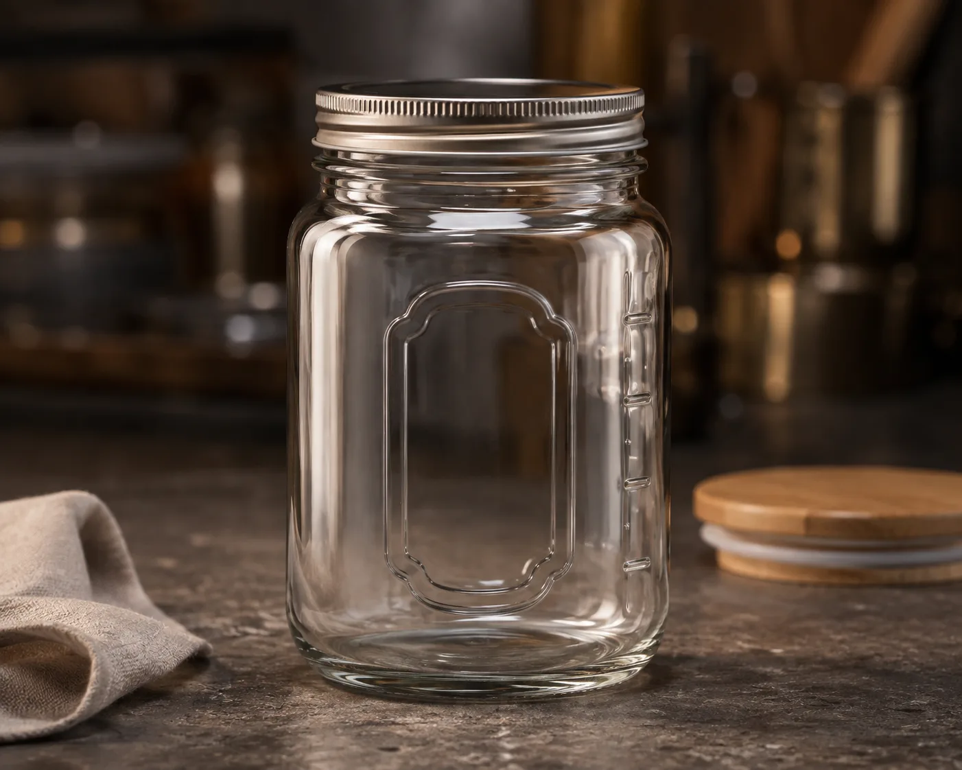 Canning Jar in a coordinated pantry or meal-preparation display.