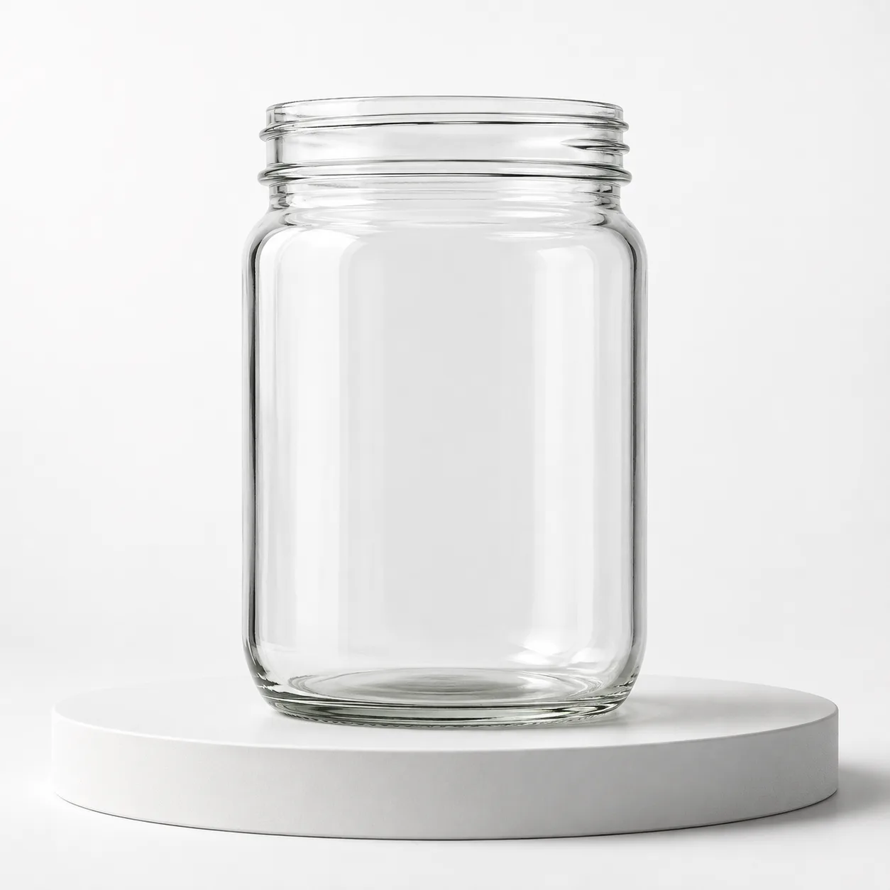 Canning Jar front view with visible canning jar body