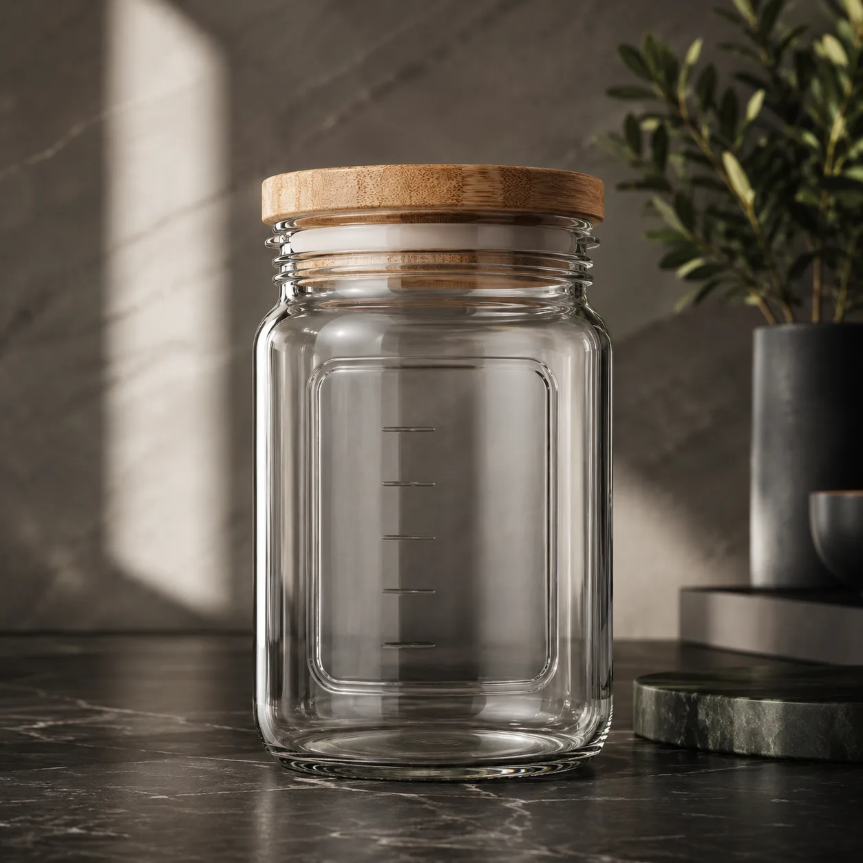 Detail view of Canning Jar showing lid matched to selected jar model