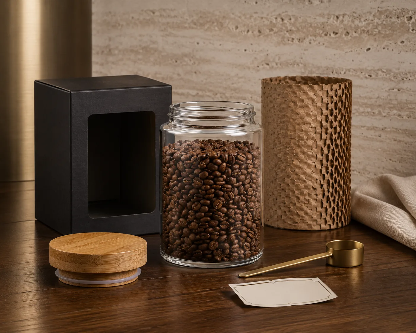 Coffee Storage Jar shown from a secondary angle with the opening and container profile visible.