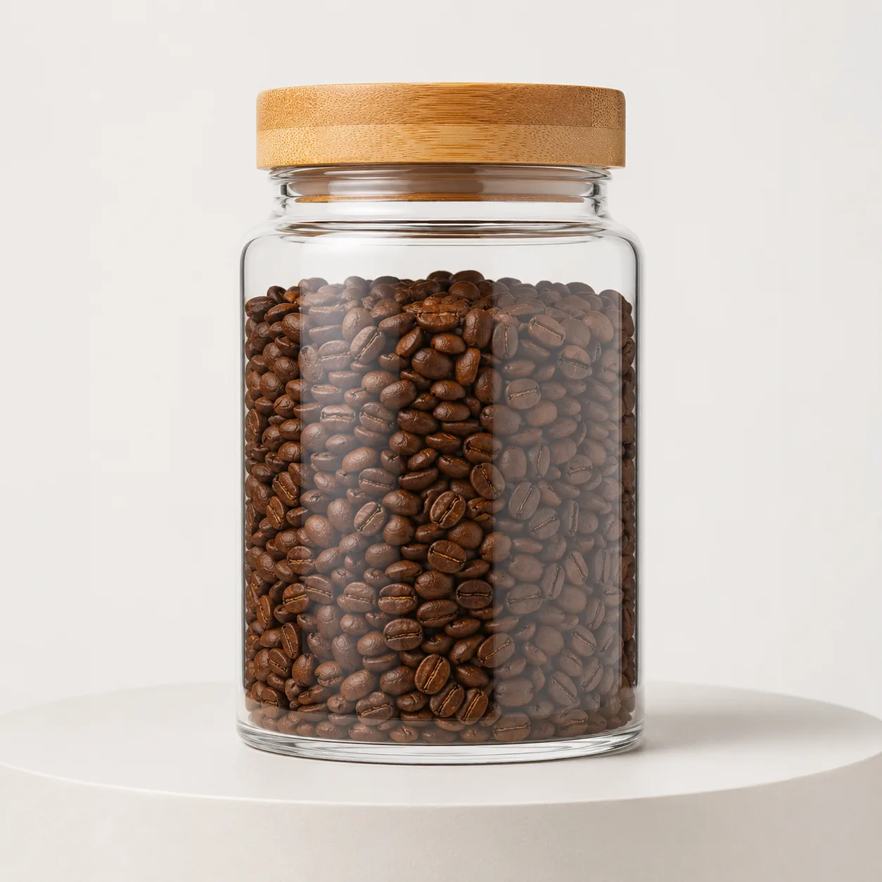Coffee Storage Jar front view with visible coffee storage jar body
