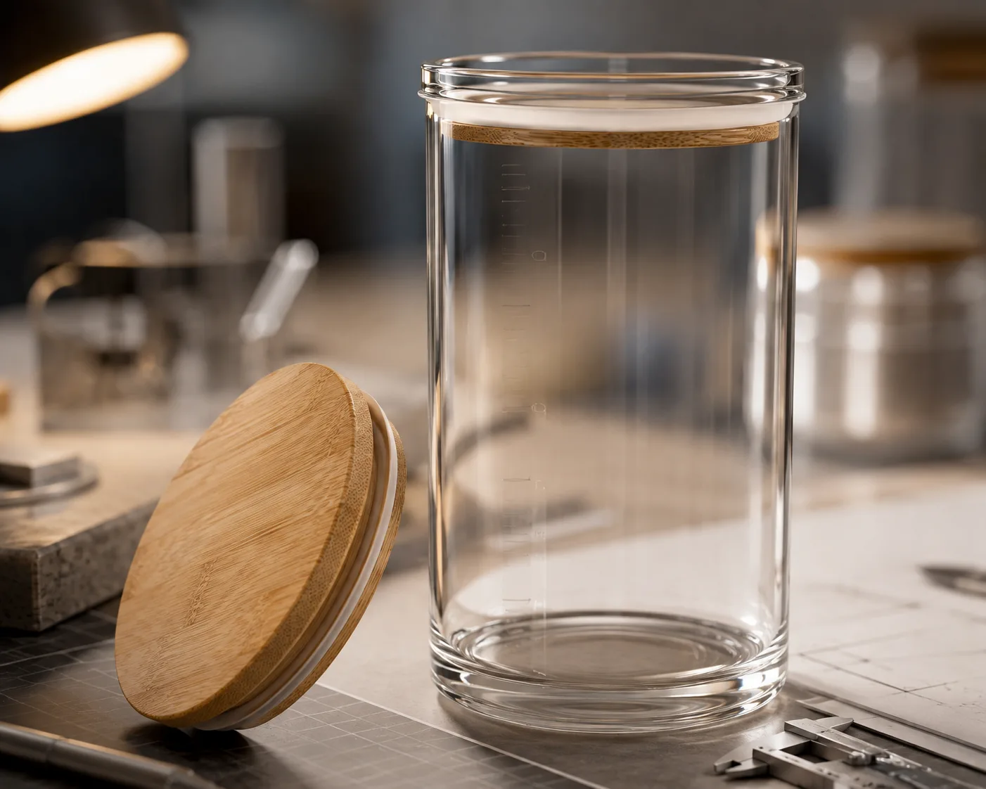 Dry Food Storage Jar in a coordinated pantry or meal-preparation display.