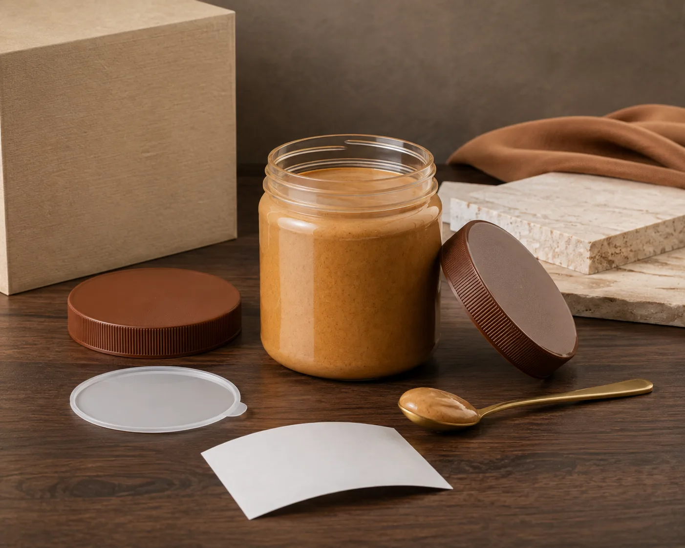 Nut Butter Jar shown from a secondary angle with the opening and container profile visible.