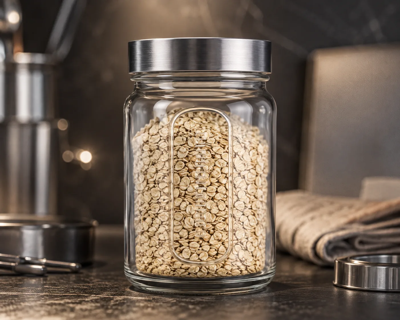 Paragon Food Jar in a coordinated pantry or meal-preparation display.