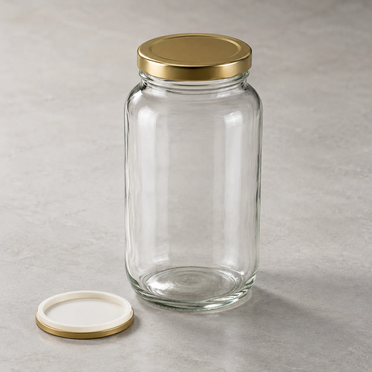 Angled side view of Pickle Jar showing the outer profile