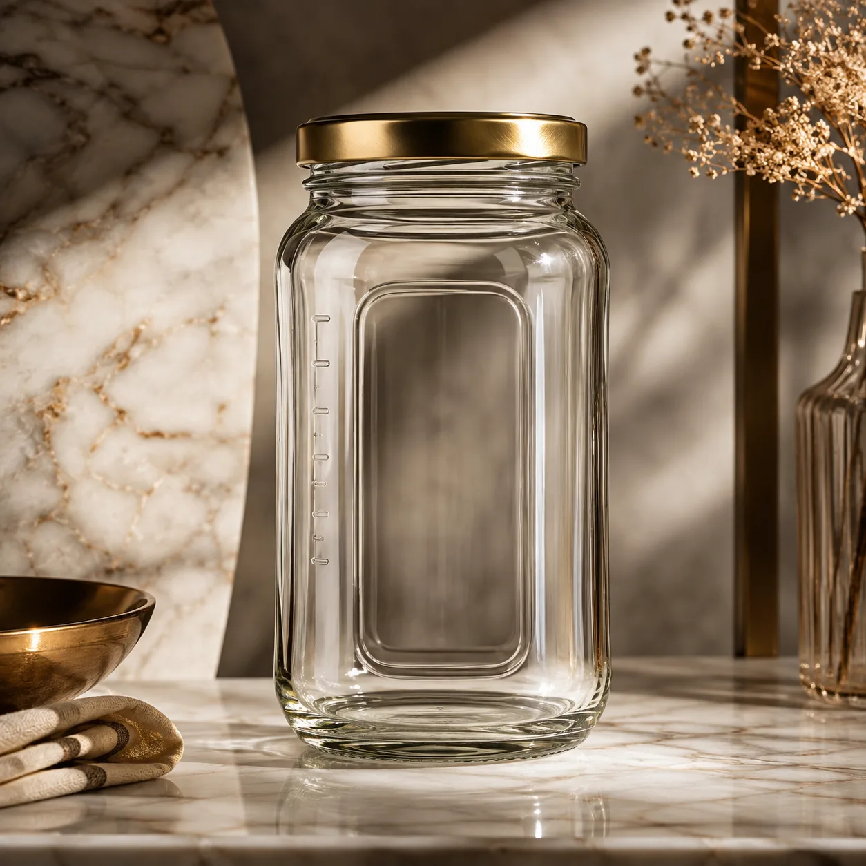 Detail view of Pickle Jar showing lid matched to selected jar model
