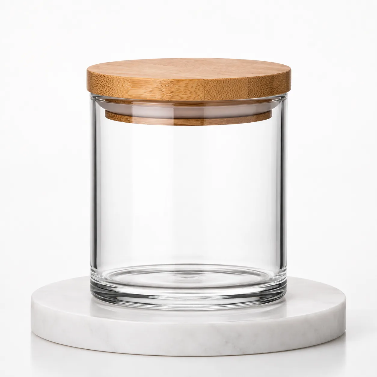 Straight-Sided Food Jar front view with visible straight-sided food jar body