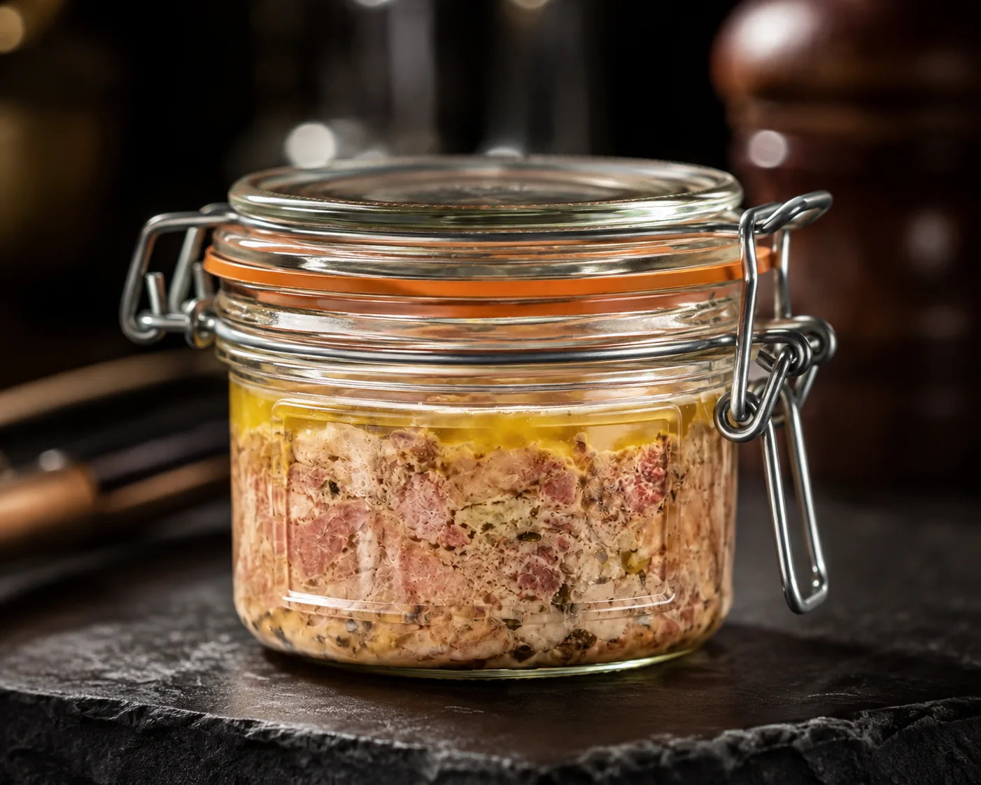 Terrine Jar in a coordinated pantry or meal-preparation display.