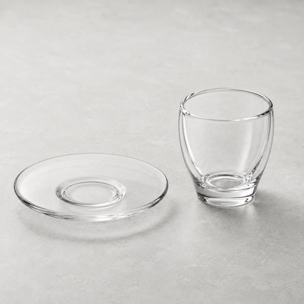 Angled side view of Espresso Cup showing the outer profile