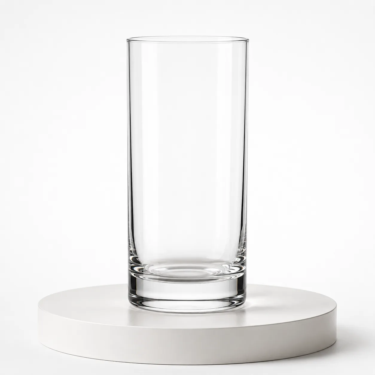 Highball Glass front view with visible highball glass profile