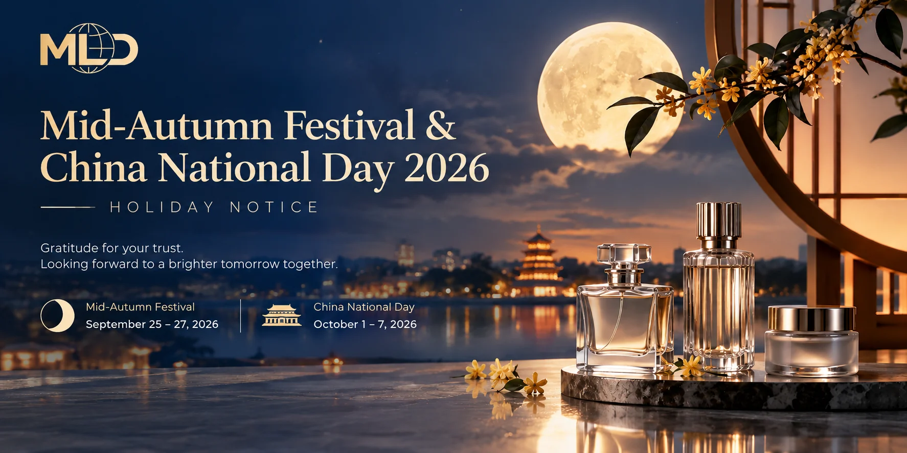 MLD Packaging 2026 Mid-Autumn Festival and China National Day holiday notice