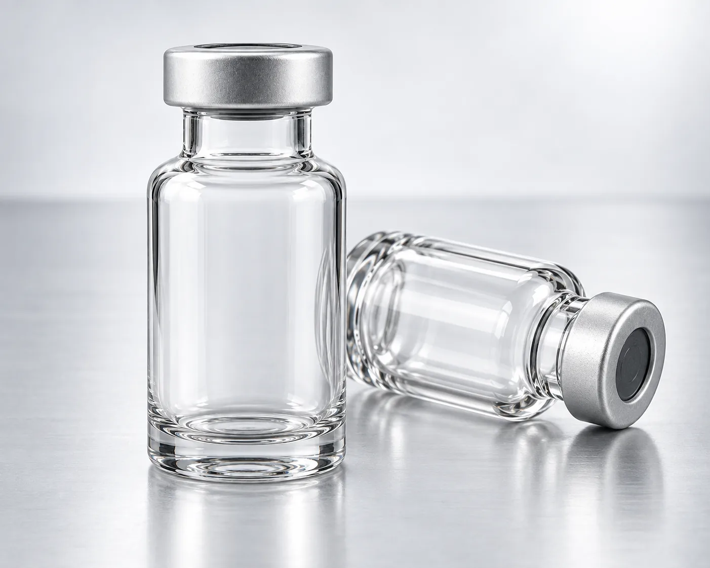 clear molded pharmaceutical vial dimensional and quality inspection