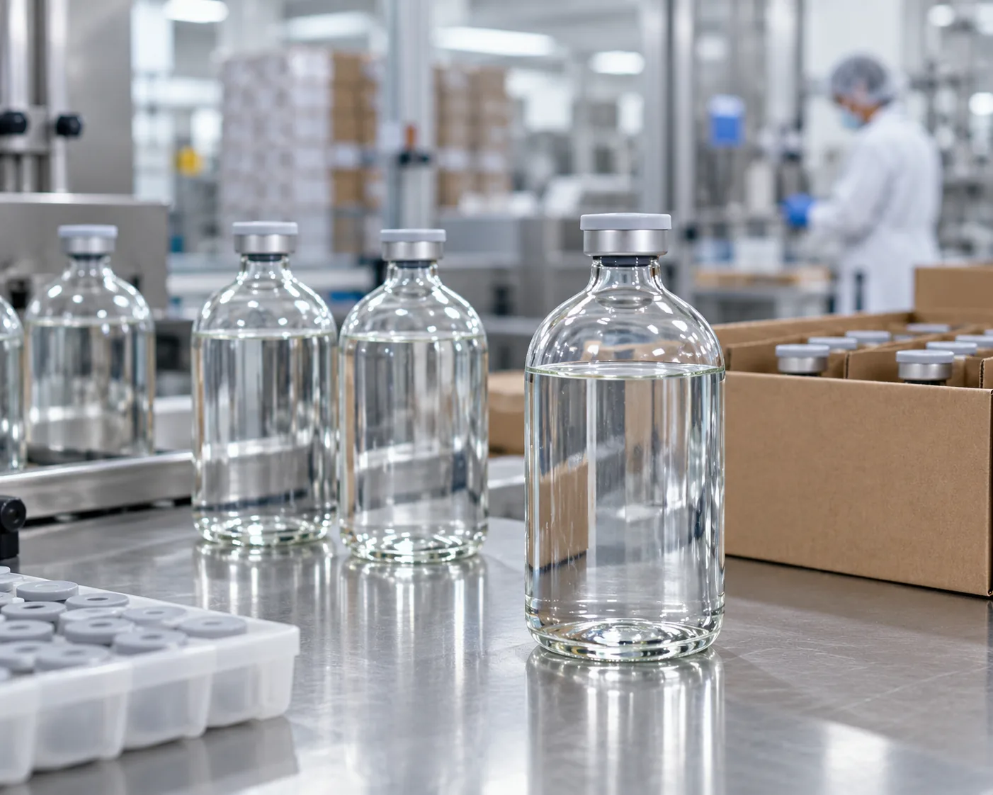 pharmaceutical glass infusion bottle range 50 ml to 500 ml