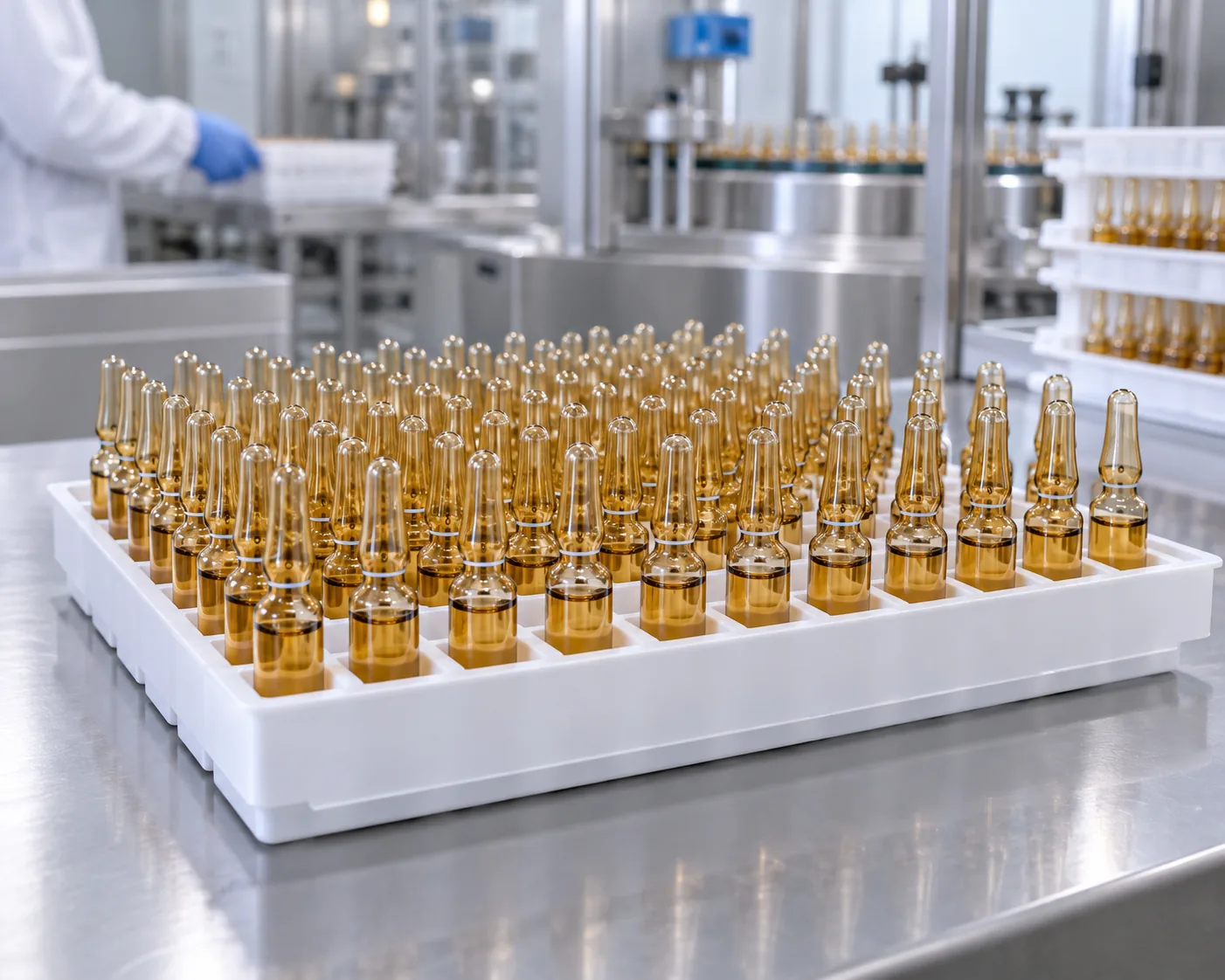 Type I pharmaceutical glass ampoule Form B and Form C profiles