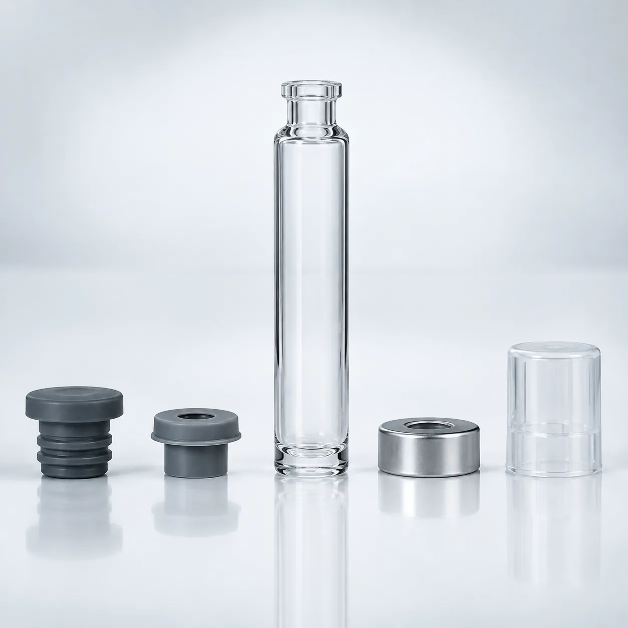 Type I Pharmaceutical Glass Cartridges gallery view 4 showing product profile and glass structure
