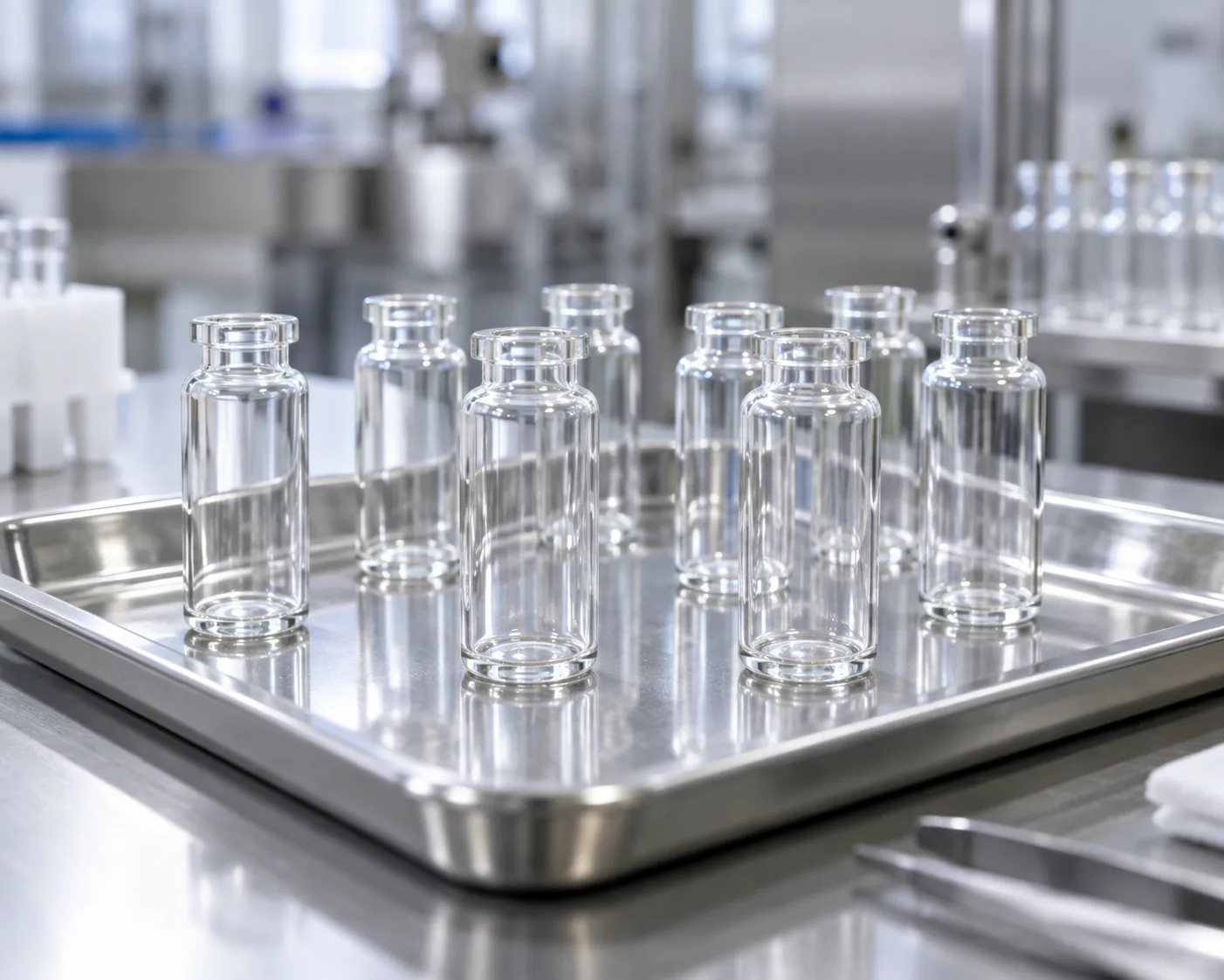 Type I tubular glass injection vial profile for injectable drug packaging