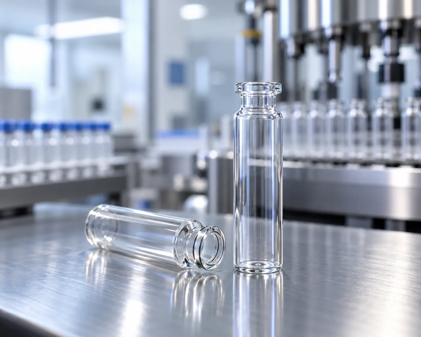 Type I tubular glass vial dimensional and visual quality inspection
