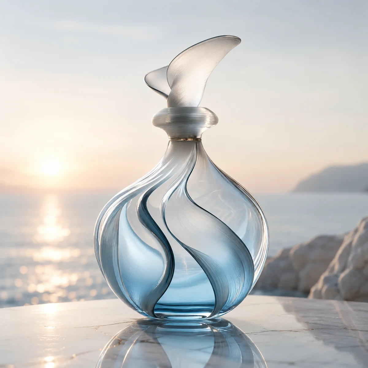 Ethereal Elegance Perfume Bottle Collection front view