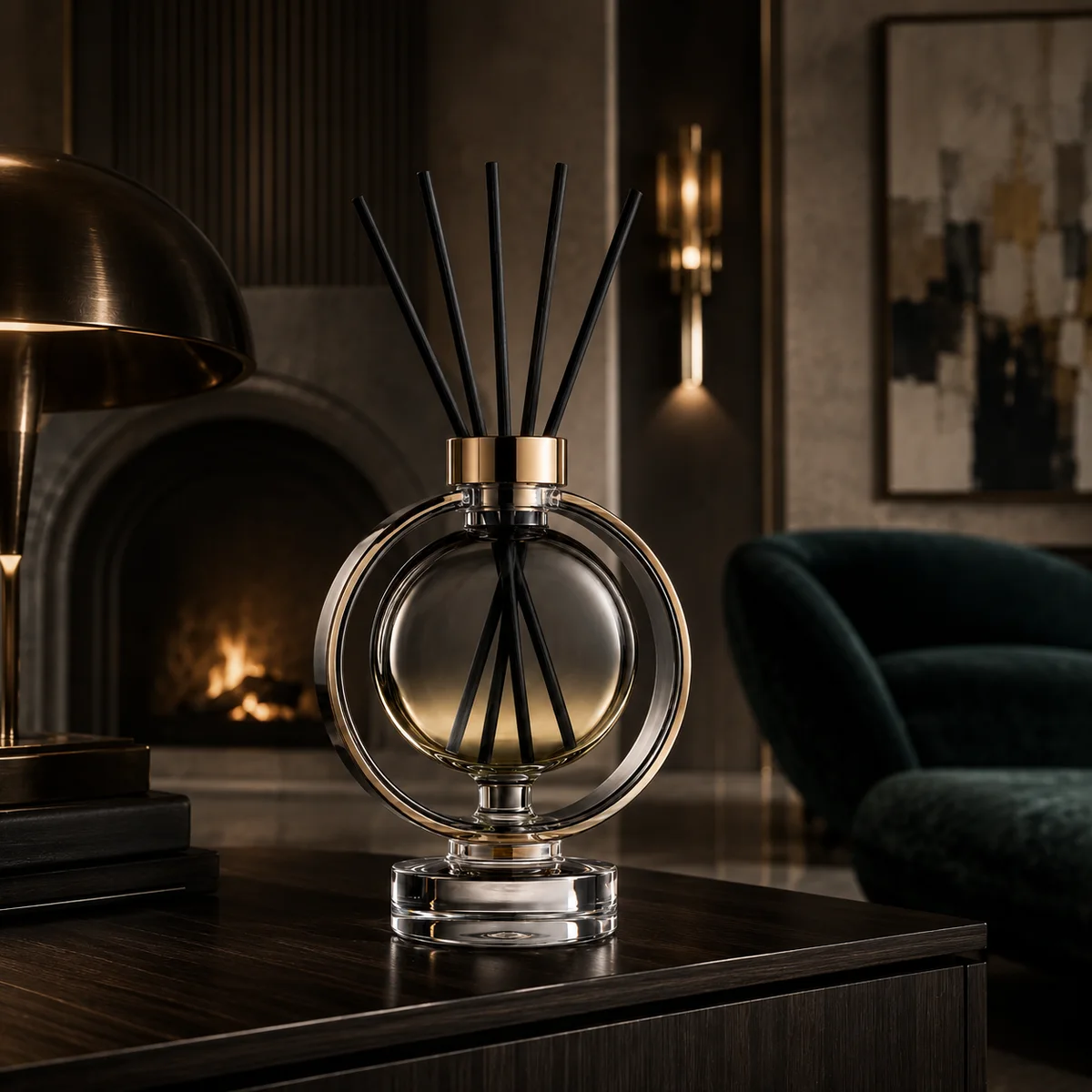 Halo Pedestal Reed Diffuser Bottle alternate angle